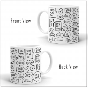 Doodle Coffee Mug – AKWM1006