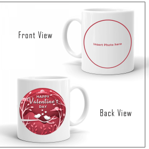 Happy Valentine’s Day Coffee Mug with Photo – AKWM1003