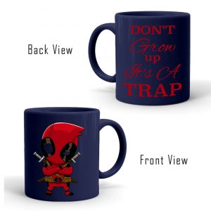 Funky Coffee Mug-Ceramic Blue Mug