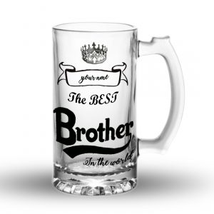 RakshaBandhan Special Glass Beer Mug For Brother