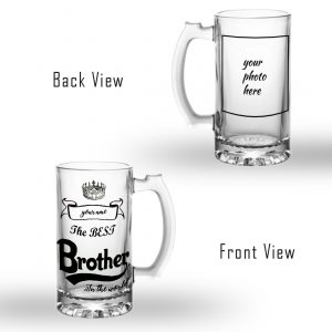 RakshaBandhan Special Glass Beer Mug For Brother