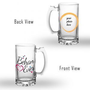 RakshaBandhan Special Glass Beer Mug -MKLGBM2021-5