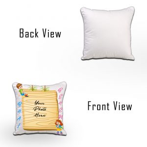 Raksha Bandhan Special White Square Cushion