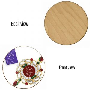 Raksha Bandhan Special Round Wooden Coaster
