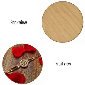 Raksha Bandhan Special Round Wooden Coaster