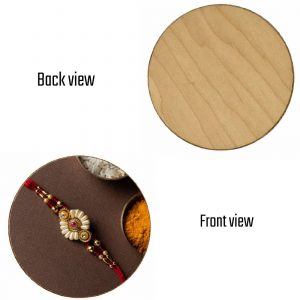Raksha Bandhan Special Round Wooden Coaster