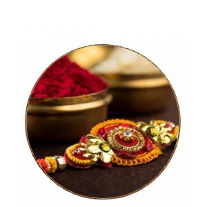 Raksha Bandhan Special Round Wooden Coaster
