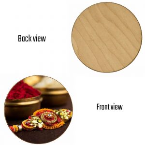 Raksha Bandhan Special Round Wooden Coaster