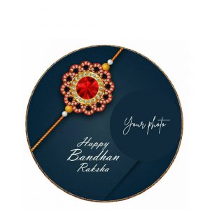 RakshaBandhan Special Round Wooden Coaster