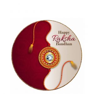 Raksha Bandhan Special Round Wooden Coaster