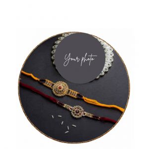 Raksha Bandhan Special Round Wooden Coaster