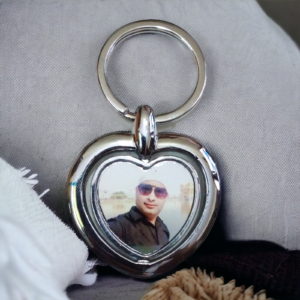 Customized Heart Metal Keyring – Double Side Printed Metal Keyring