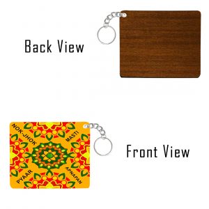 Rakshabandhan Special Square Wooden Keyring – DEPSQWDKR2021-4