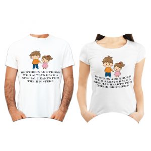 Raksha Bandhan T-Shirt Combo -For Brother and Sister – DPKDNTS2021-6