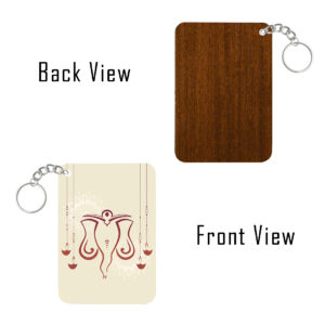 Ganesh Chaturthi Wooden Keyring – SHRRCWDKR2021-5