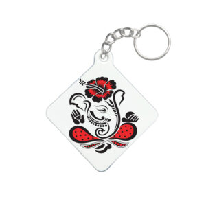 Ganesh Ji Special MDF Square Keyring – SHRSQPLKR-6