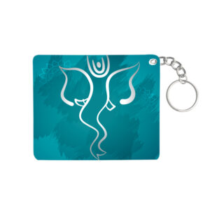 Ganesh Chaturthi Special Wooden Square Keyring – SHRSQWDKR2021-4