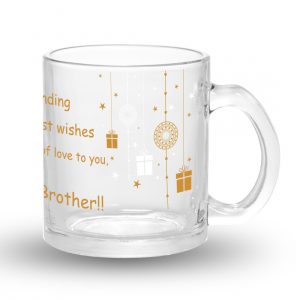 Raksha Bandhan Special Glass Coffee Mug – VAIGM2021-1