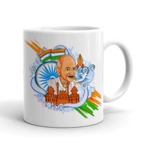 Mahatma Gandhi Tiranga Design Coffee Mug – TANWM2021-13