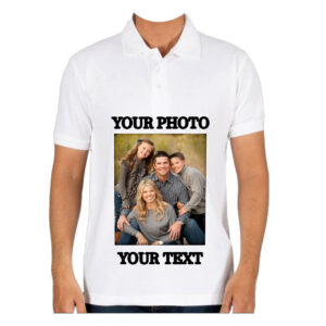 Customized  White  Collar Polo T-Shirt
