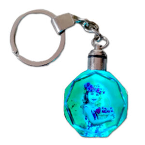 Customized Crystal LED Round Keyring