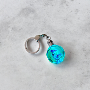 Customized Crystal LED Round Keyring