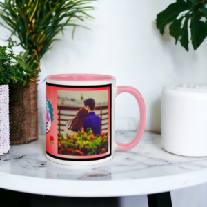 Customized 3 Tone Pink Mug