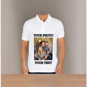 Customized  White  Round Neck T-Shirt