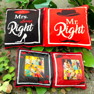Couple Fold Cushion (Mr & Mrs)