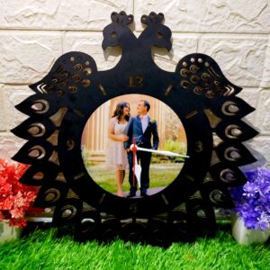 Customized Peacock Clock