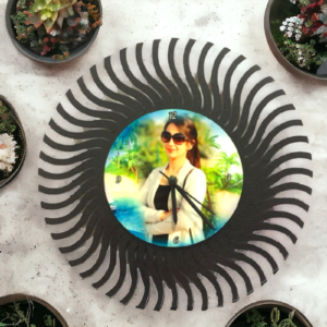 Customized Round Cut Clock